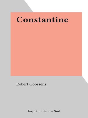cover image of Constantine